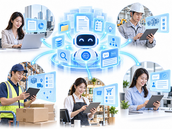 領域專家情境：同仁透過 AI 助理查找製造 SOP、產品知識及人資資訊
