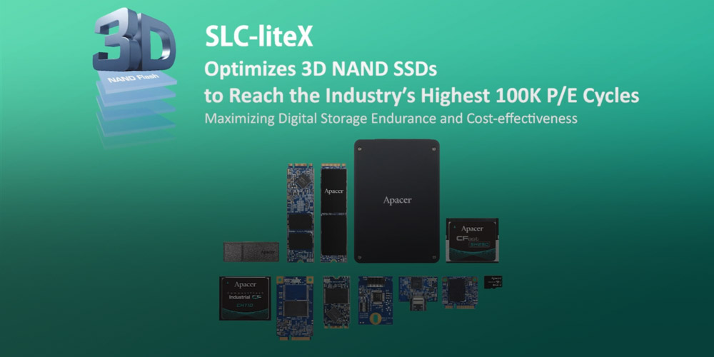 SLC-liteX，優化3D NAND固態硬碟，達到業界最高規100K P/E cycles