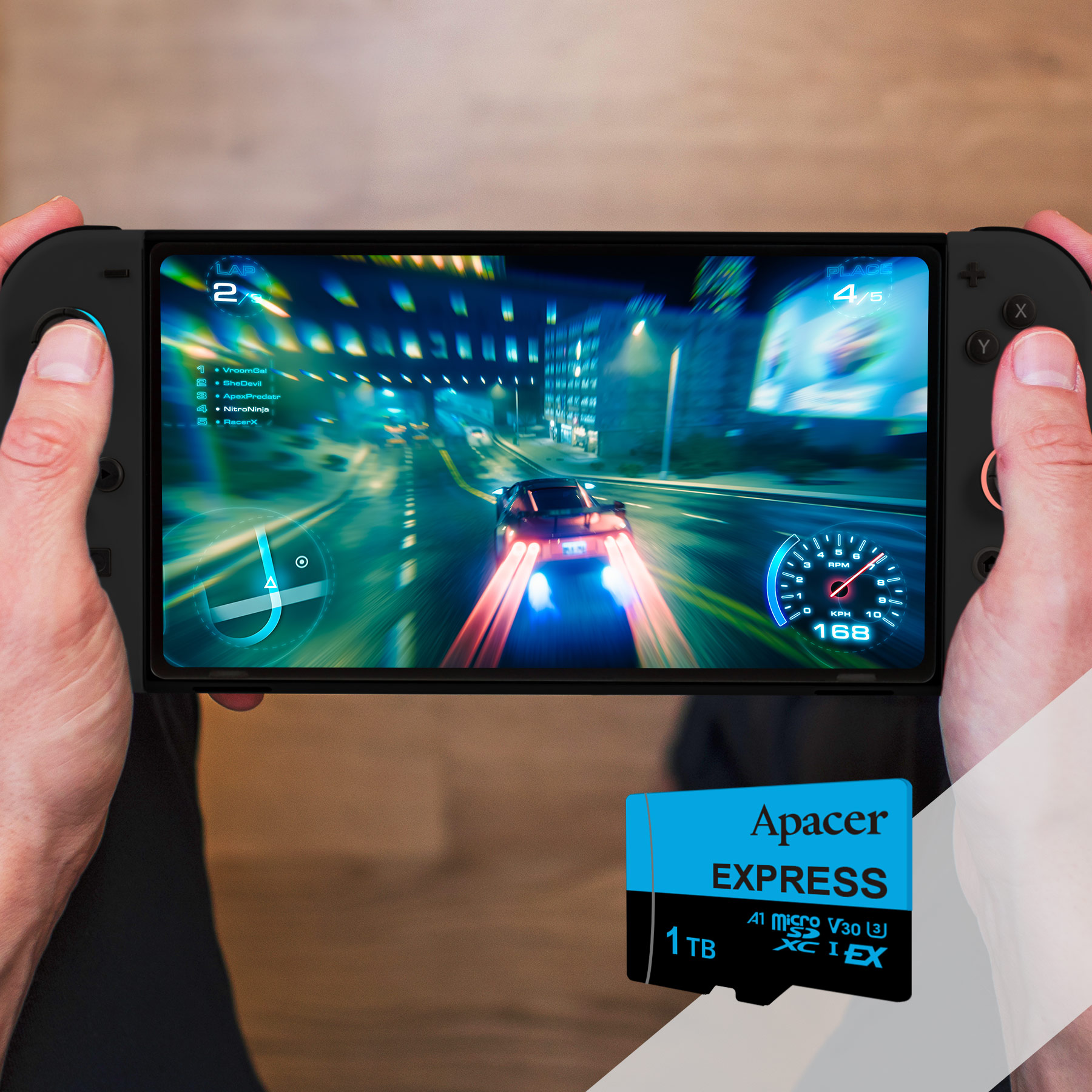 High-Speed microSD Express Card for Switch 2 | Up to 810 MB/s - Apacer
