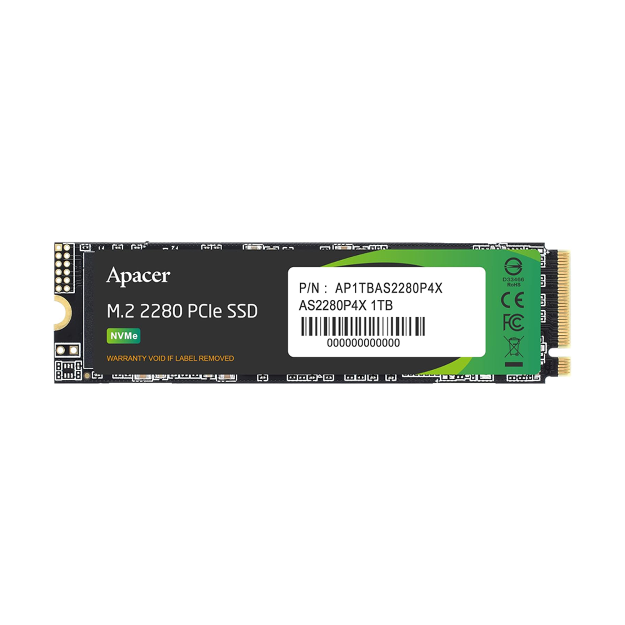 M.2 PCIe SSD AS2280P4X M.2 PCIe Gen3 x4 - Apacer