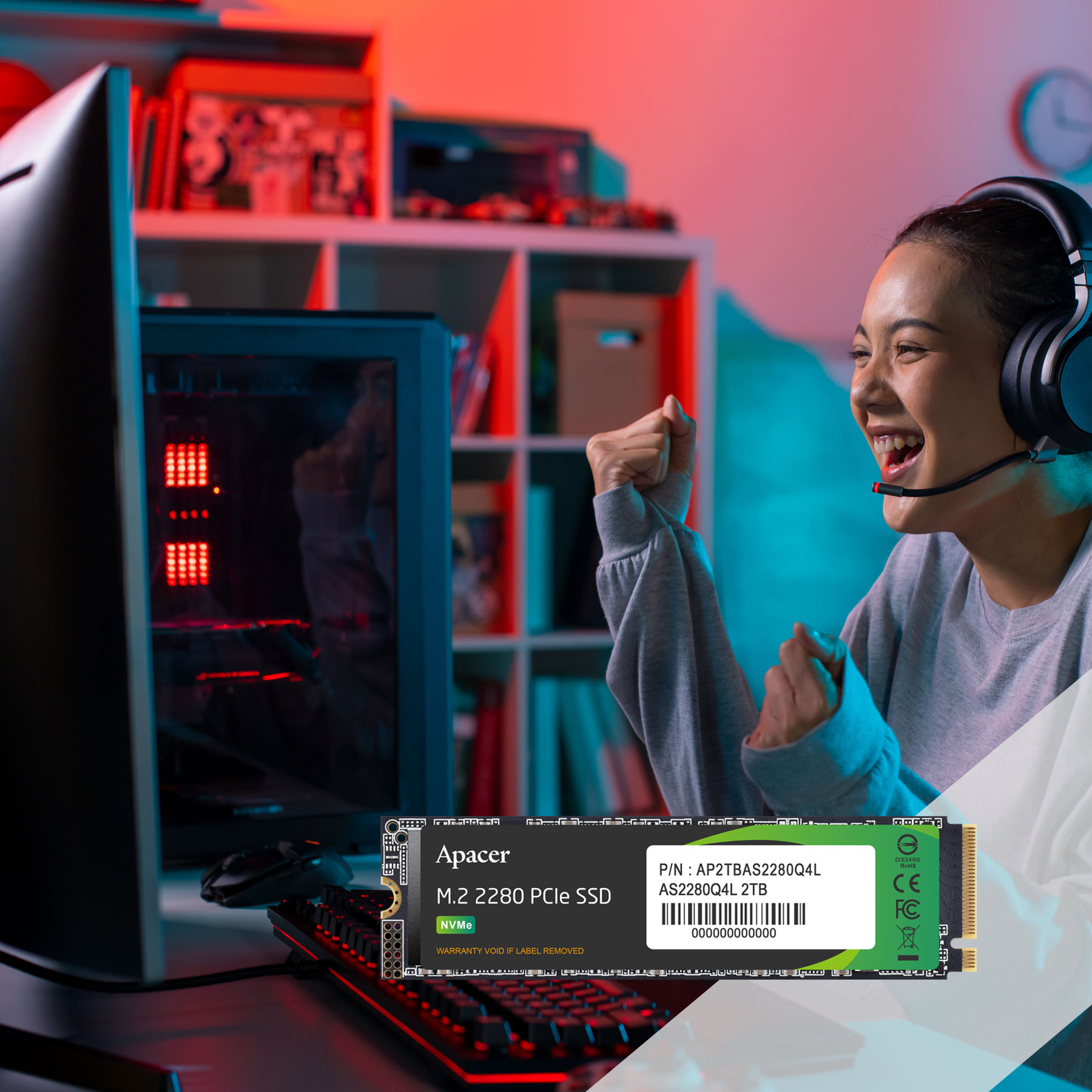 M.2 PCIe SSD AS2280Q4L M.2 PCIe Gen4 x4 SSD - Apacer