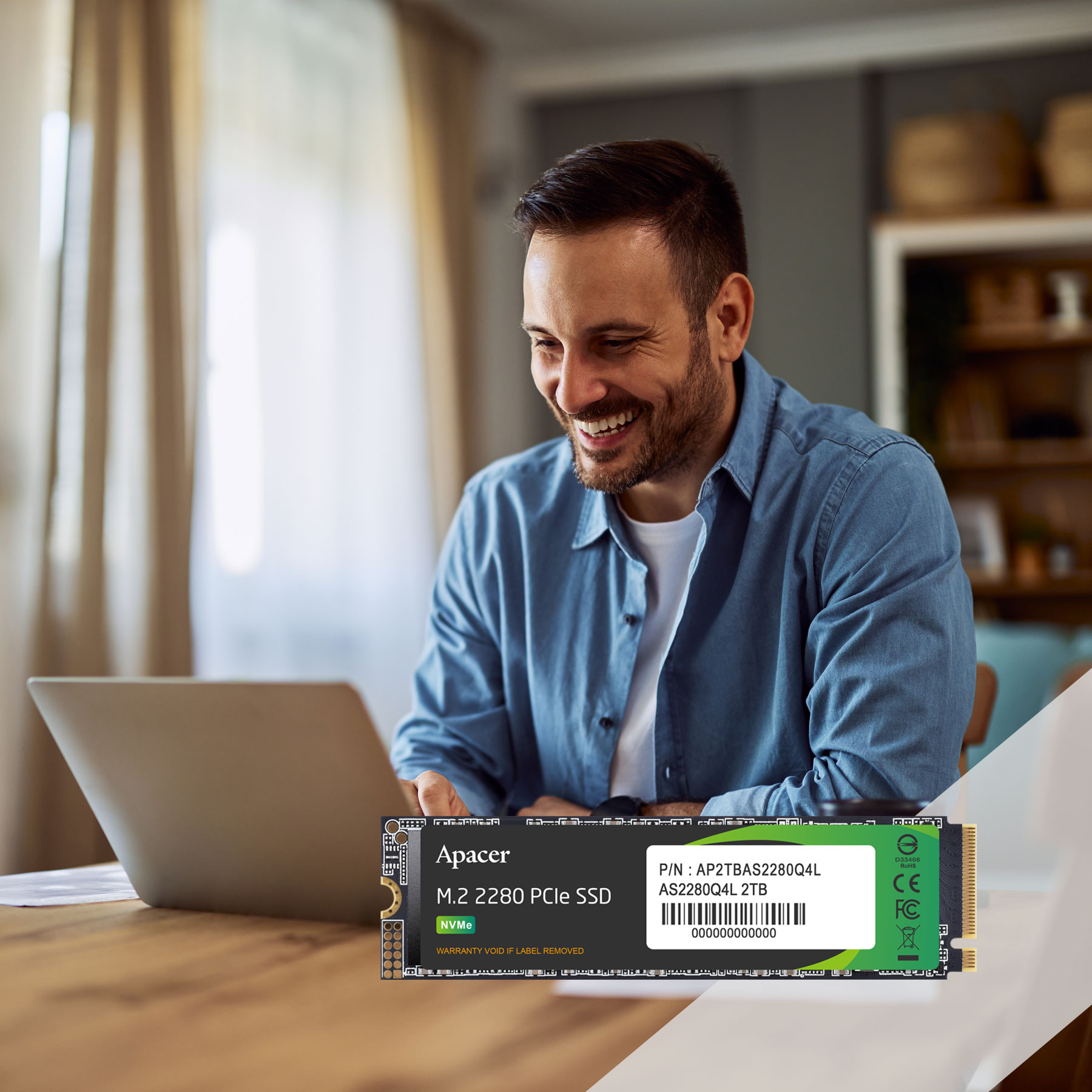 M.2 PCIe SSD AS2280Q4L M.2 PCIe Gen4 x4 SSD - Apacer